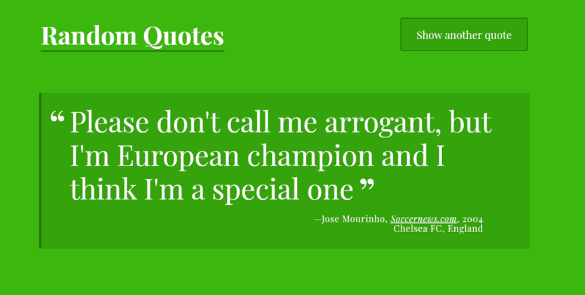 Random Quote Generator Example