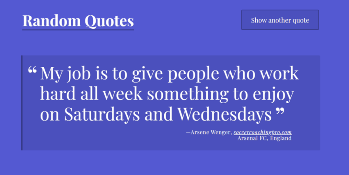 Random Quote Generator Example