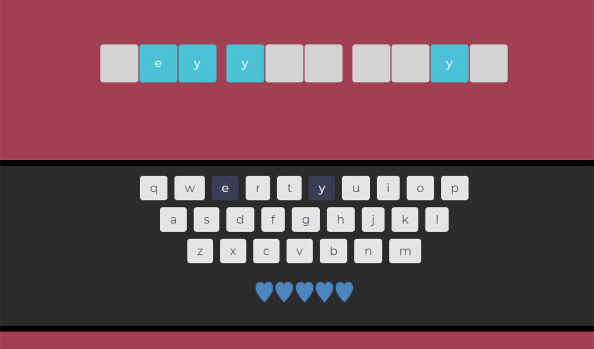 Displays letters